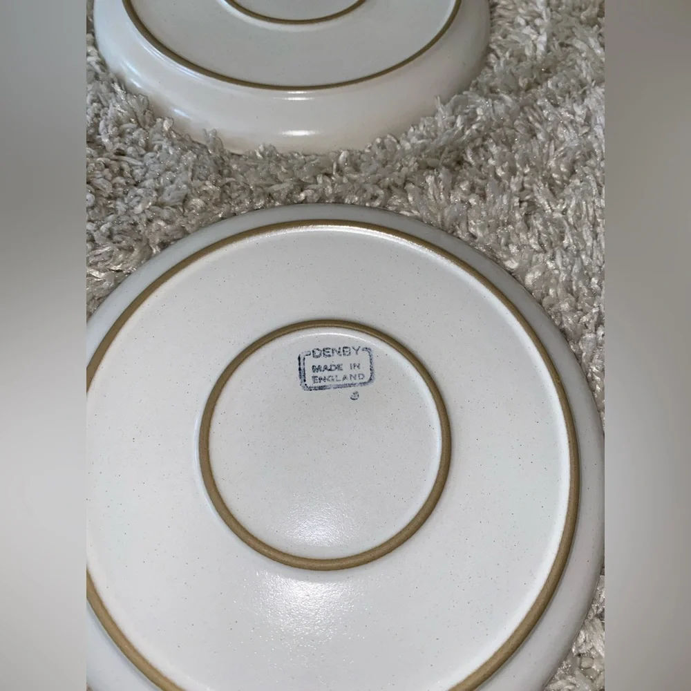Denby Langley Troubadour Salad Plate Stoneware Pottery set of 4 - Picture 6 of 8